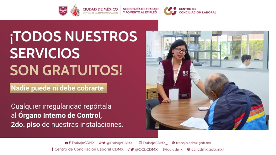 Todos los servicios son gratuitos