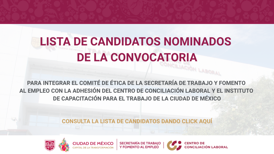 Candidatos nominados para integrar el Comité de Ética.