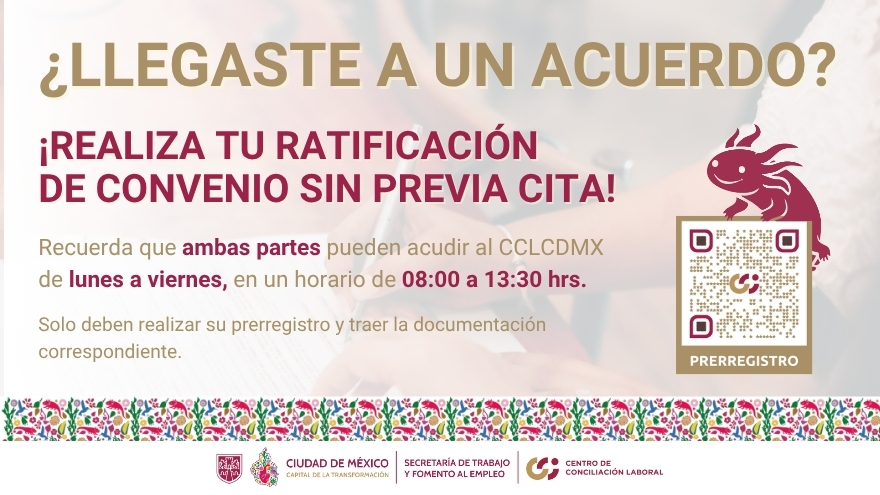 ¿Llegaste a un Acuerdo? Realiza tu prerregistro en línea.